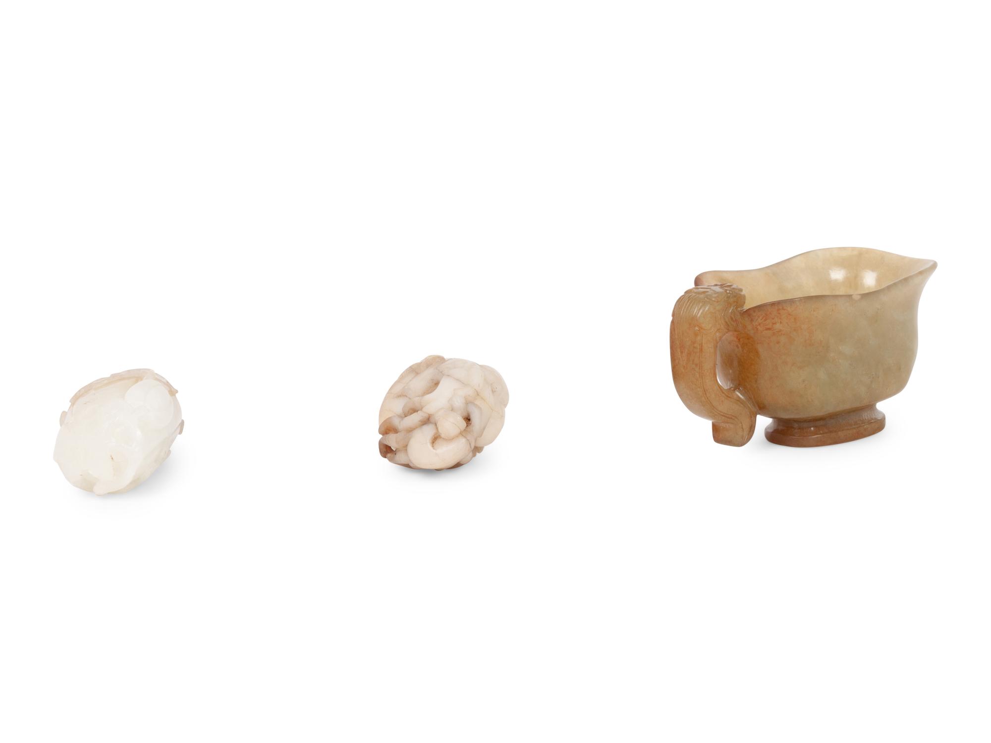 A Group of Three Jade Articles