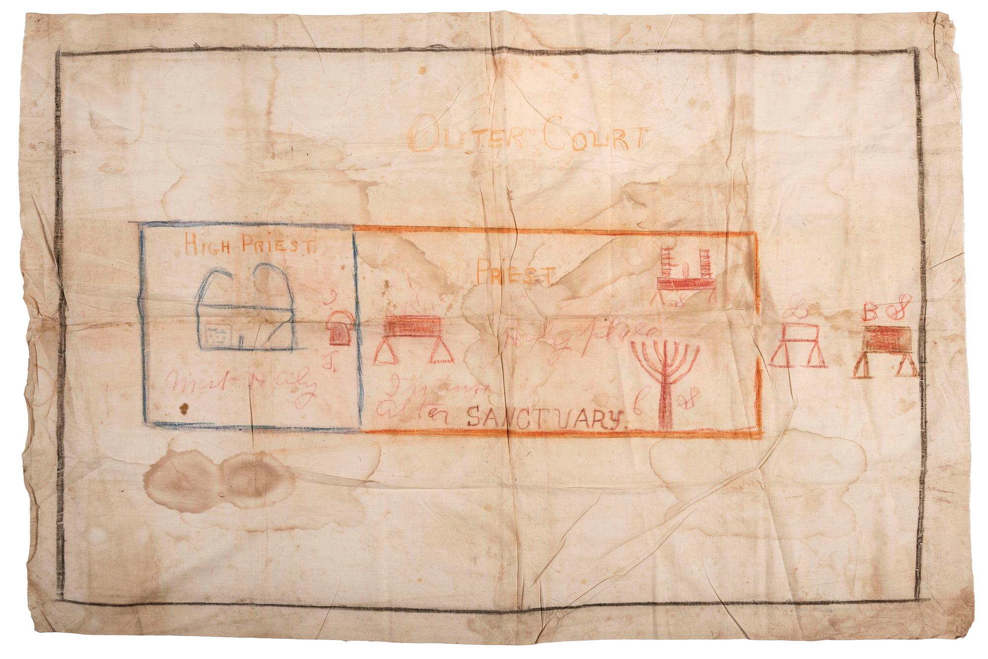 [RELIGION]. A group of 3 church tent revival banners. [ca 1910s-1920s].