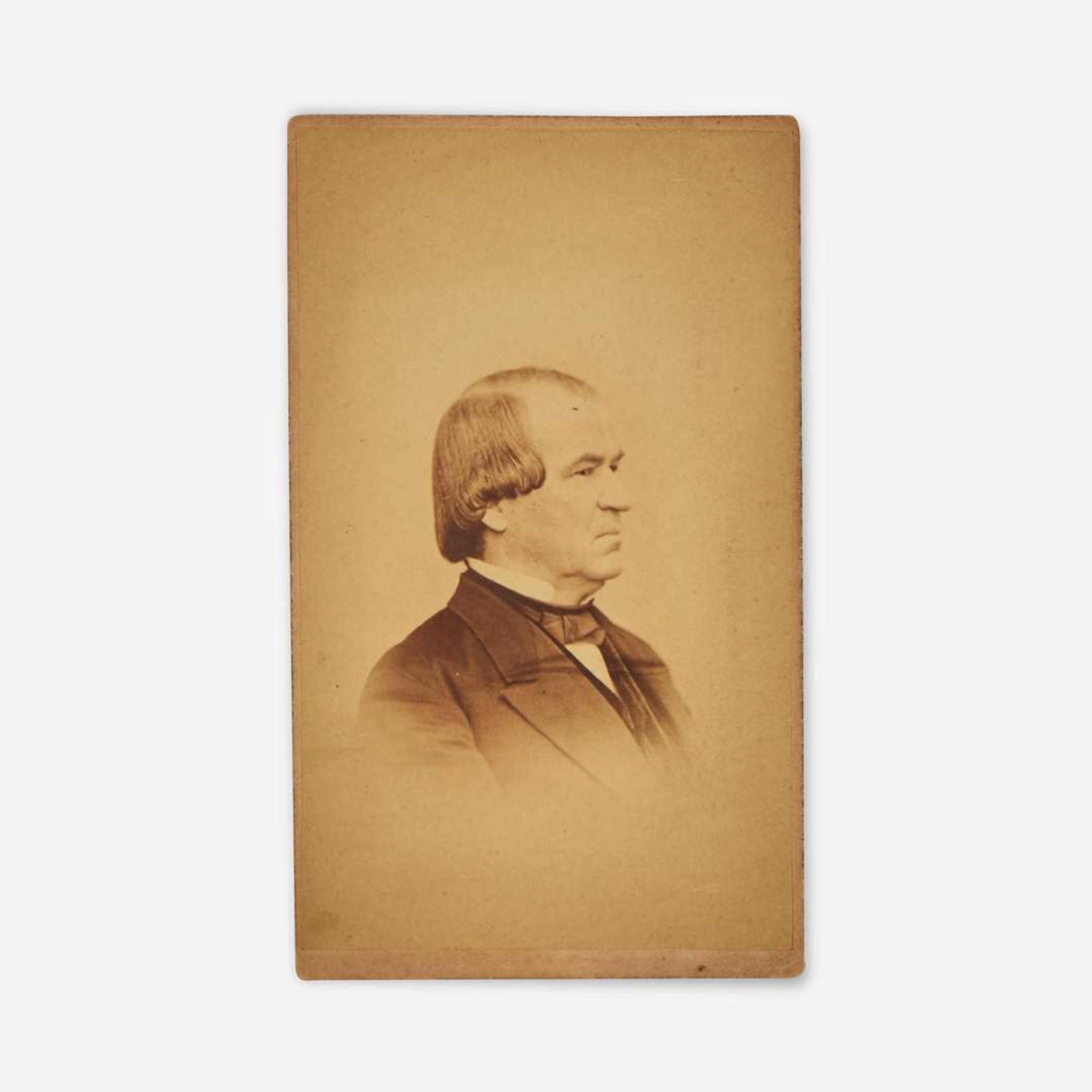 [Presidential] Johnson, Andrew Signed Carte de Visite