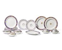 A Group of Eighteen Chinese Export Porcelain Tablewares for the English and European Market, Circa 1785-1800