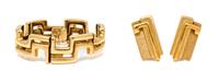An 18 Karat Yellow Gold Demi Parure, Horaldo Burle-Marx, 109.60 dwts.