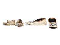 Plains Beaded Hide Moccasins