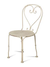 A Painted Metal Bistro Set