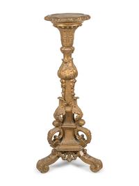 A Neoclassical Giltwood Pedestal