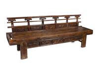 A South Asian Carved Wood Bench
