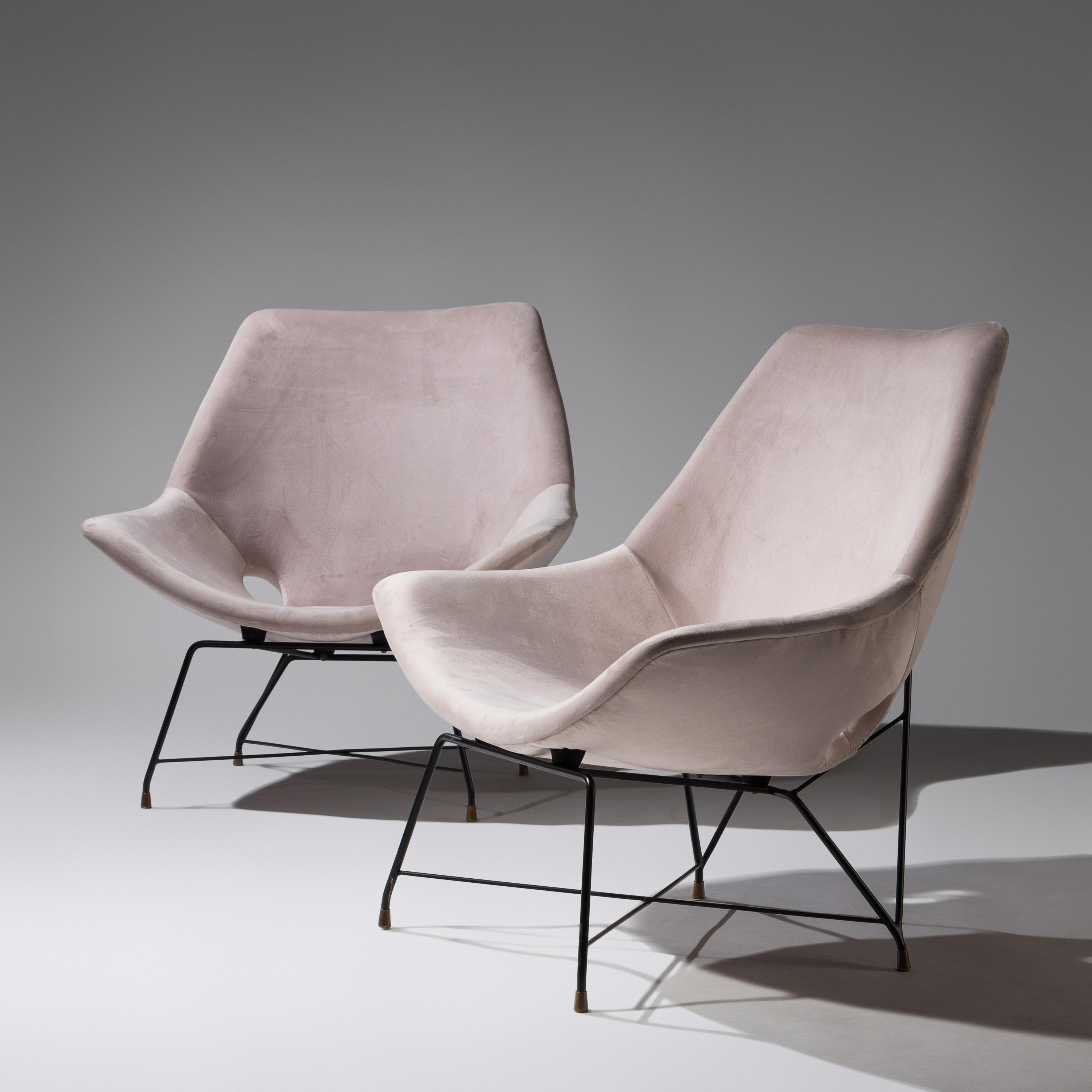 Kosmos lounge chairs, pair, c. 1954 for Saporiti