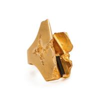 LAPPONIA, YELLOW GOLD AND GREEN TOURMALINE RING