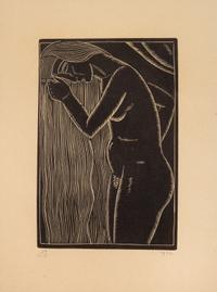 Eric Gill, (British, 1882–1940), A group of three works including Hair Combing (Portrait of Petra Gill), 1922, Sculpture #2,1930 and Fe
