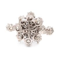 CONVERTIBLE WHITE GOLD AND DIAMOND BANGLE BRACELET