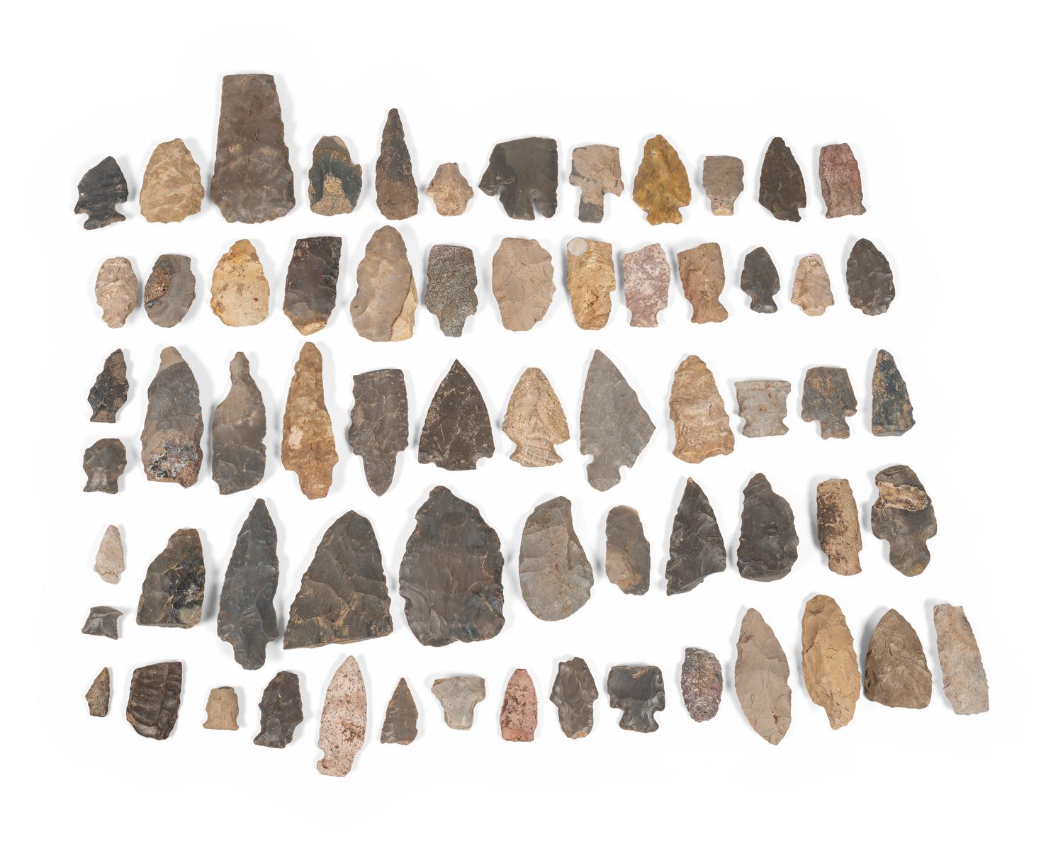 Two Cigar Boxes of Broken Points and Flint Chips