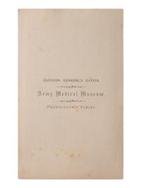 [CIVIL WAR]. A group of 5 CDVs of medical specimens issued by the Surgeon General's Office, Army Medical Museum. [Washington, DC], ca 1860s.