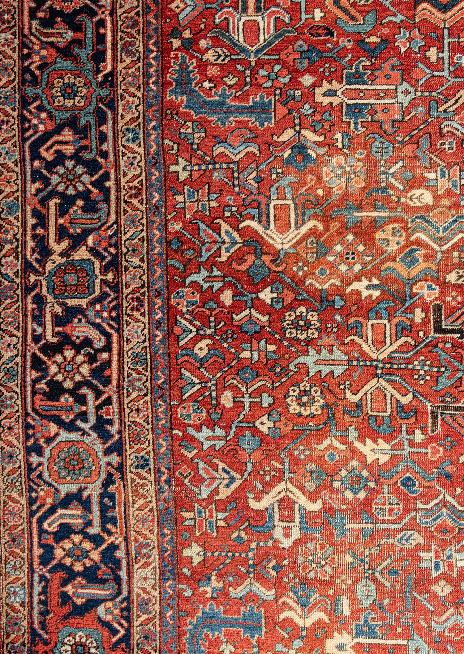 A Heriz Wool Rug