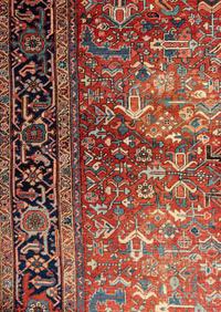 A Heriz Wool Rug