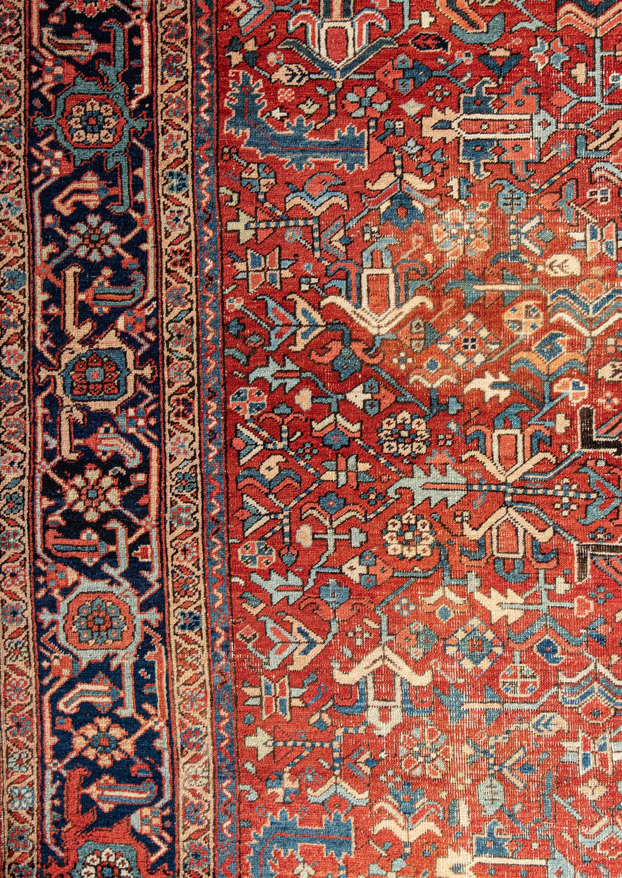 A Heriz Wool Rug