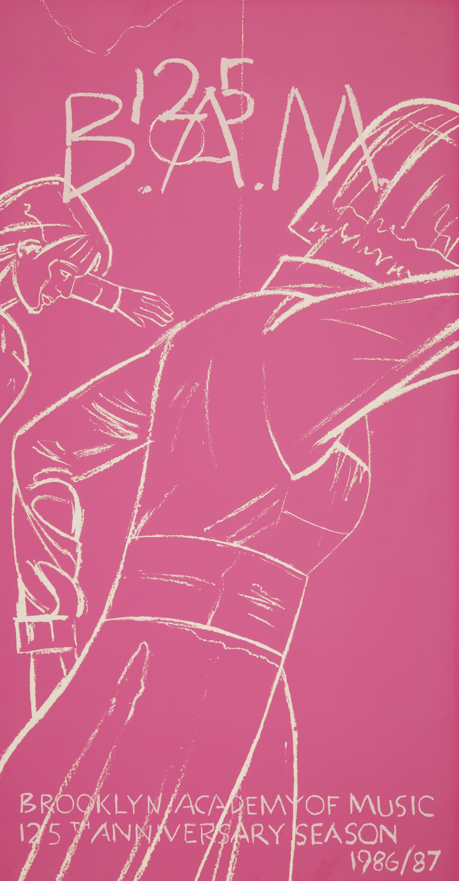 Alex Katz (American, b. 1927) — BAM 125 exhibition poster, 1986