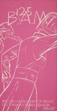 Alex Katz (American, b. 1927) — BAM 125 exhibition poster, 1986