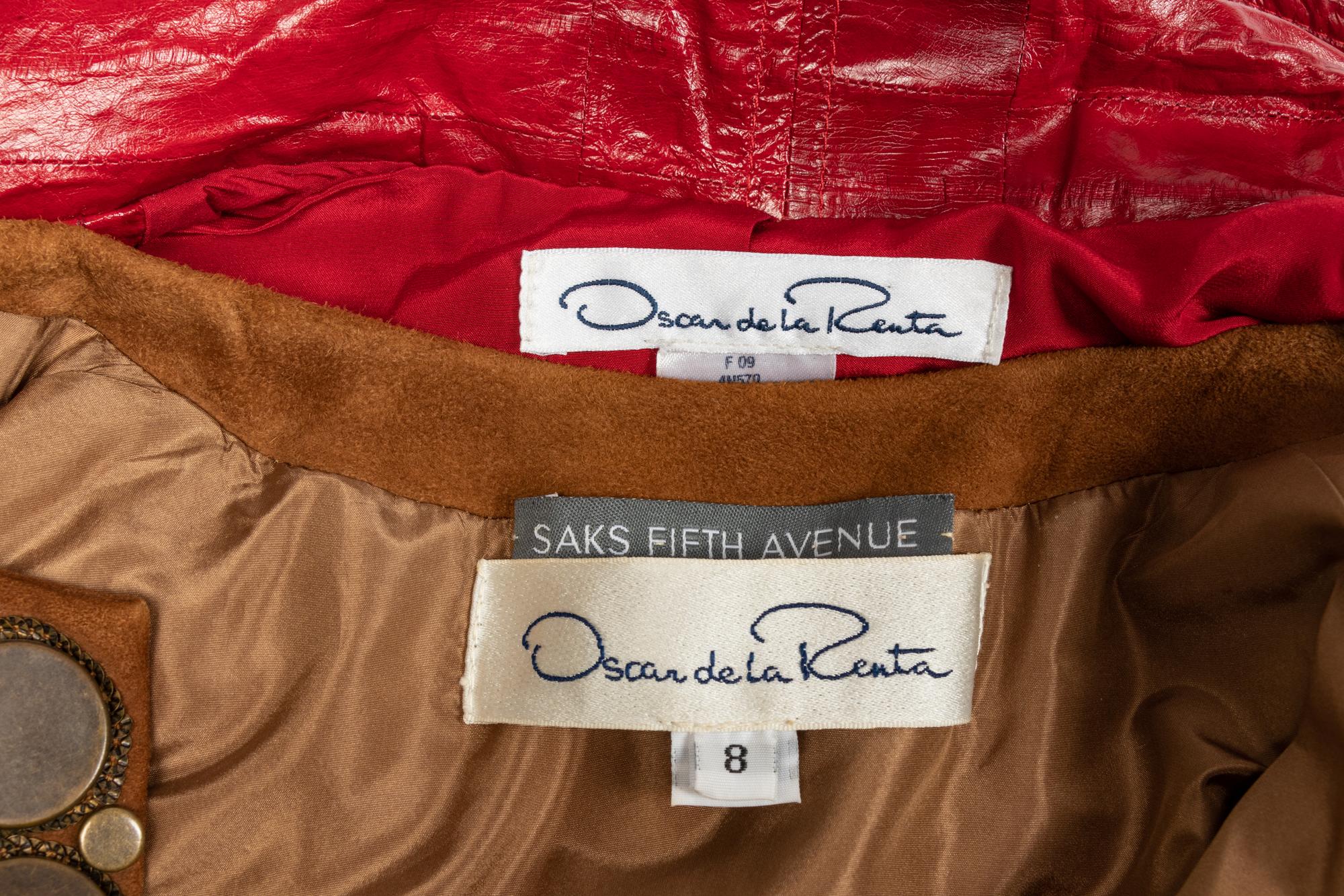 Two Oscar de la Renta Jackets, One Eel Skin, 2000-09