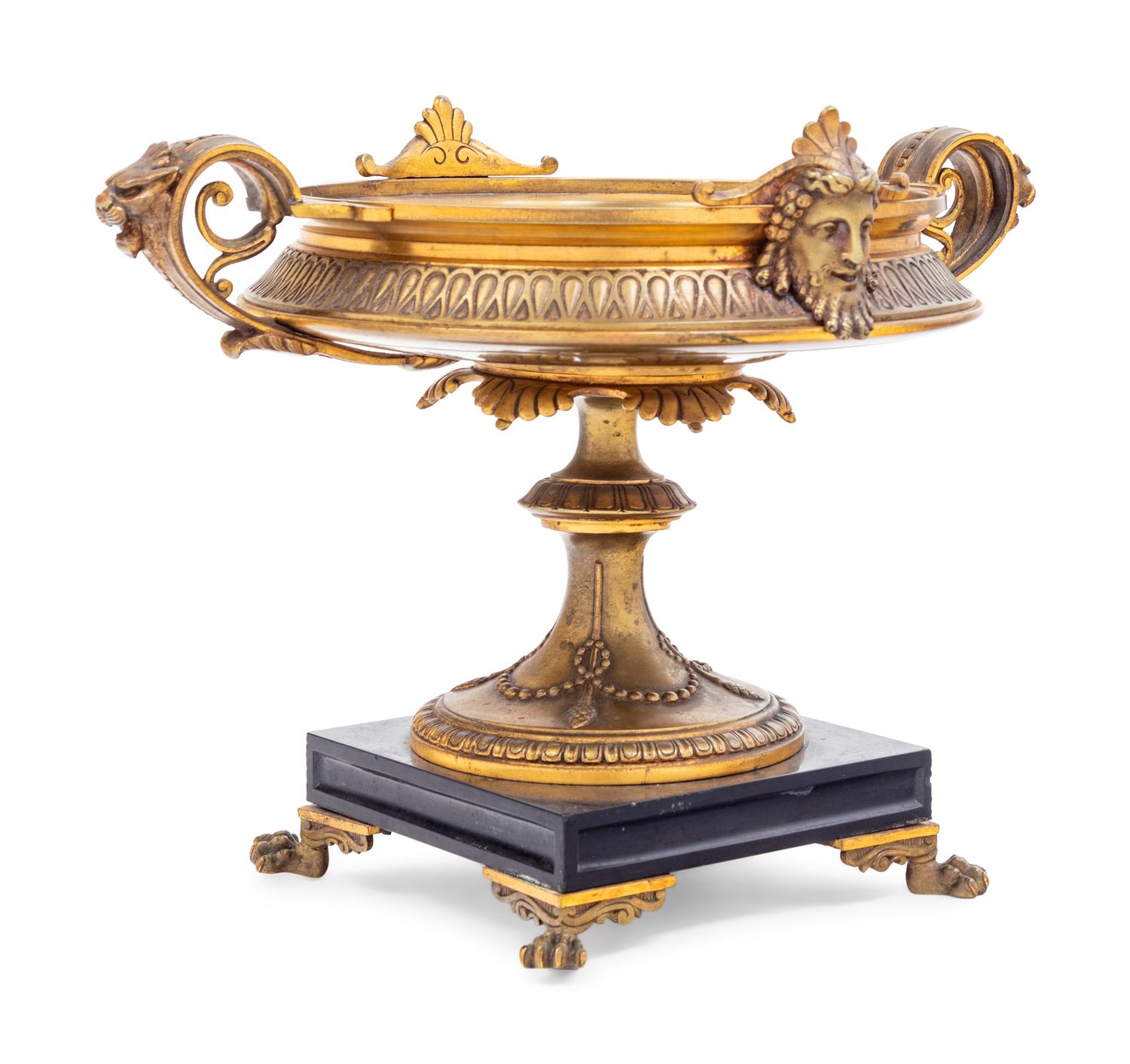 A French Gilt Bronze Tazza