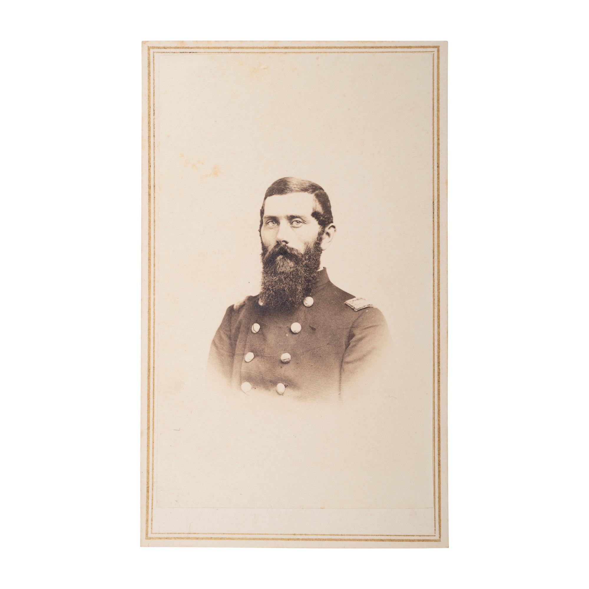 Model 1850 Foot Officer's Sword of Major (Colonel) P.P. Bixby - 6th NH Volunteers - POW and WIA at Petersburg, with Engraved Flask and CDV