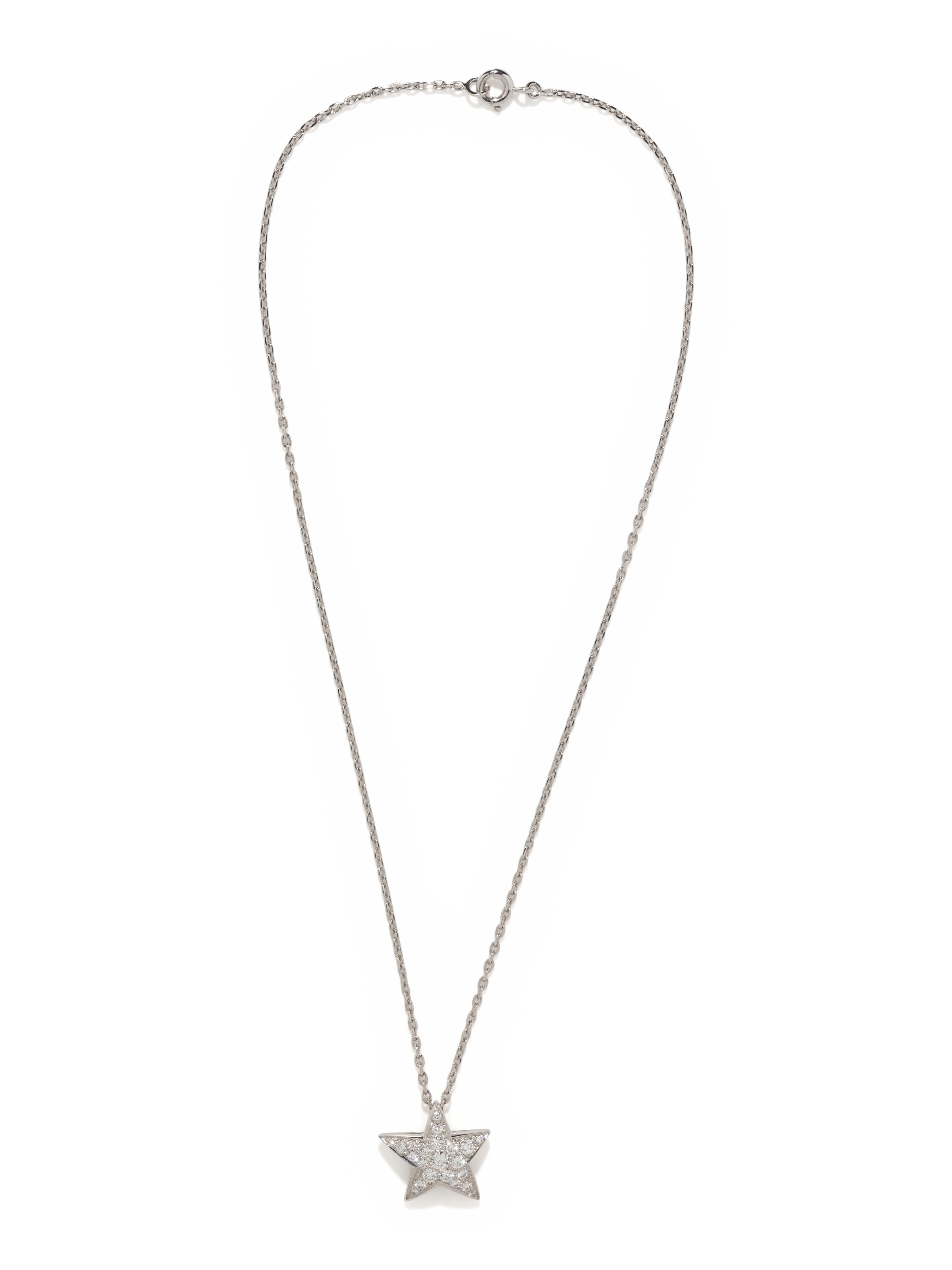 CHANEL, WHITE GOLD AND DIAMOND 'COMÈTE GÈODE' NECKLACE