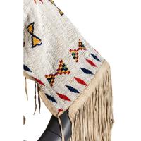 Sioux Beaded Hide Dress, with American Flags