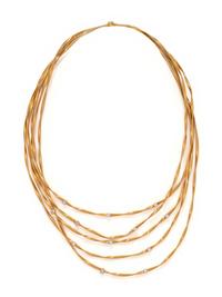 MARCO BICEGO, YELLOW GOLD AND DIAMOND NECKLACE