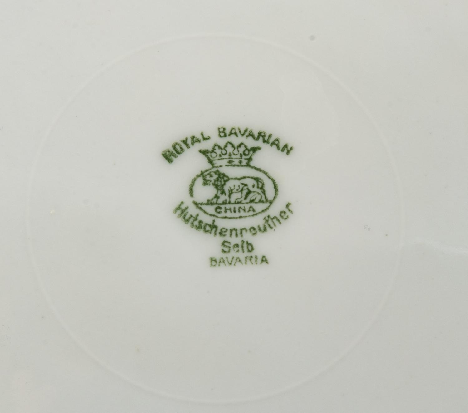 A Set of Twelve Hutschenreuther Royal Bavarian Service Plates