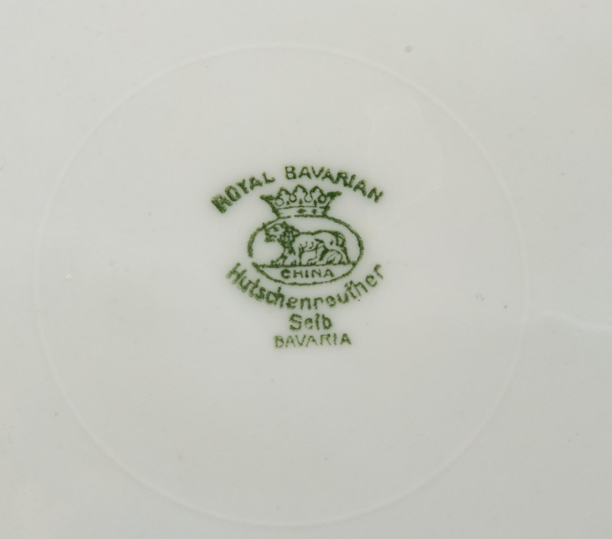 A Set of Twelve Hutschenreuther Royal Bavarian Service Plates