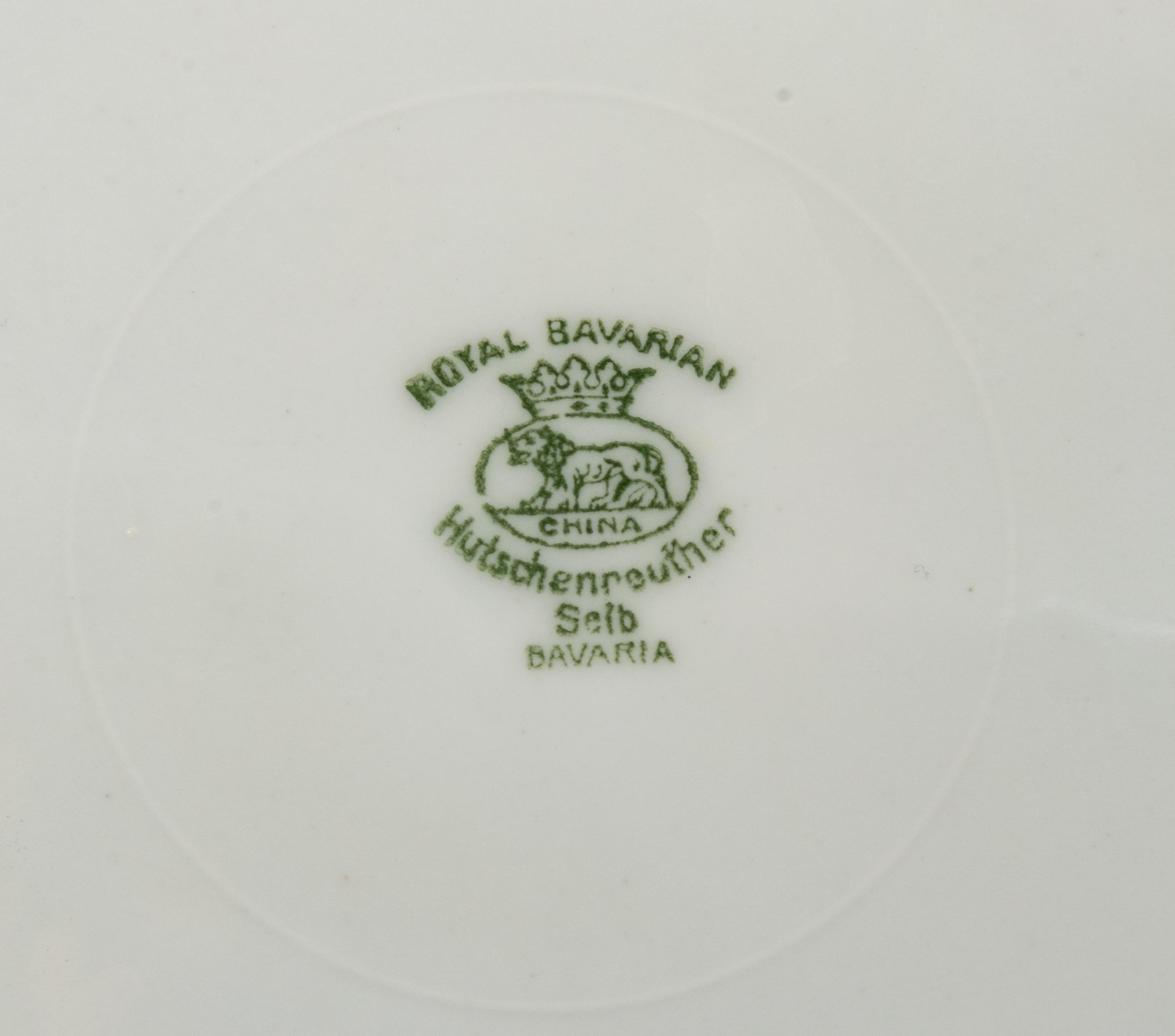A Set of Twelve Hutschenreuther Royal Bavarian Service Plates