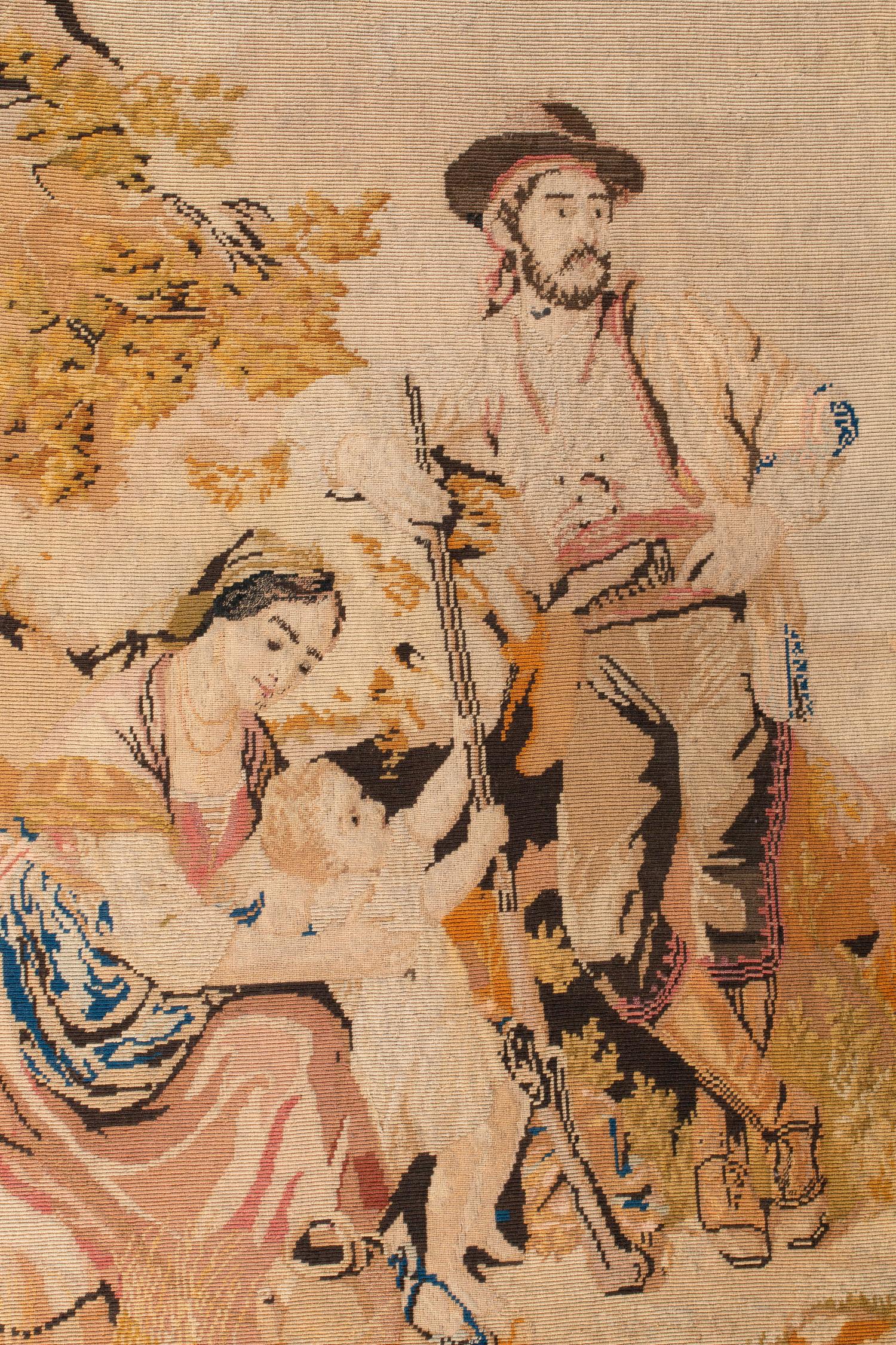 A Continental Needlepoint Panel — 19TH CENTURY