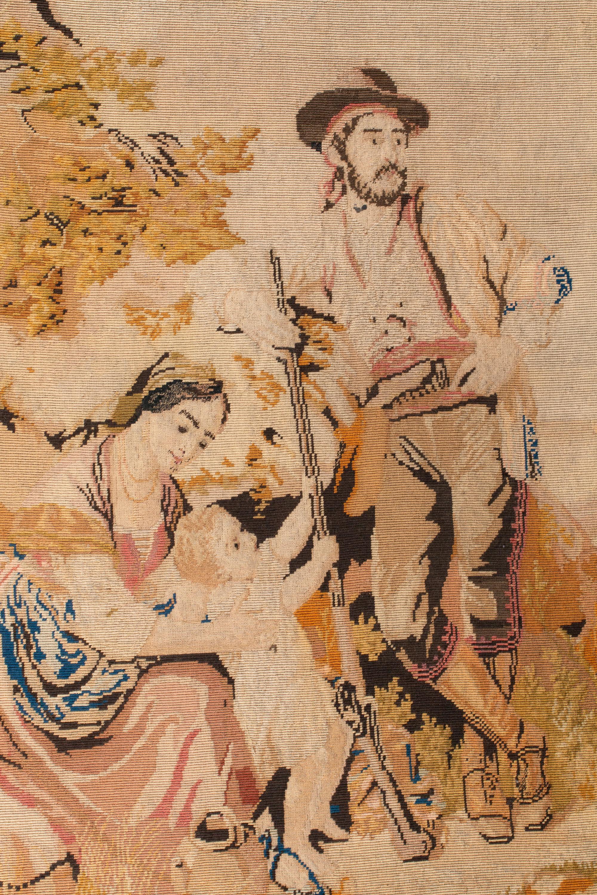 A Continental Needlepoint Panel — 19TH CENTURY