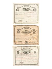 [TRANSPORTATION] -- [SHIPPING]. Letter press copy book featuring discussion of early Great Lakes shipping and commerce within the 1847 business correspondence of Detroit shipbuilder, merchant, and vessel owner Elon W. Hudson (1818-1901).