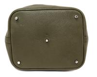 An Hermes Vert Veronese Taurillon Clemence Picotin Lock GM Handbag, 10.5" x 10.5" x 8.5".