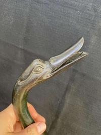 A patinated bronze goose-form incense burner 铜加漆鹅形香炉一件 Late 18th to 19th century ???????????