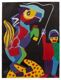 Karel Appel, (Dutch, 1921-2006), Circus (Volume II), 1978 (a group of ten prints)