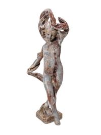 A Cast Lead Fountain Statue