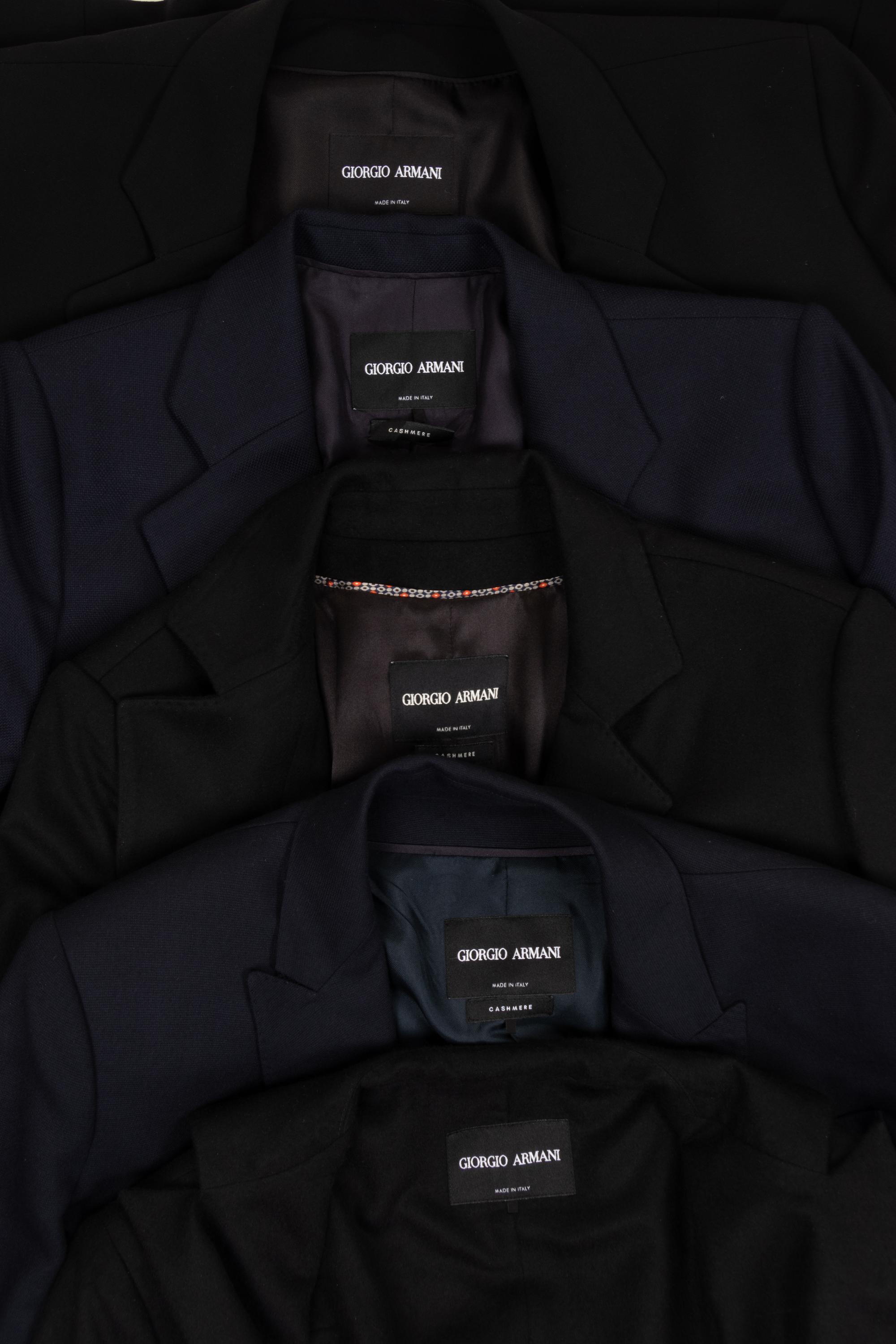 Five Giorgio Armani Blazers