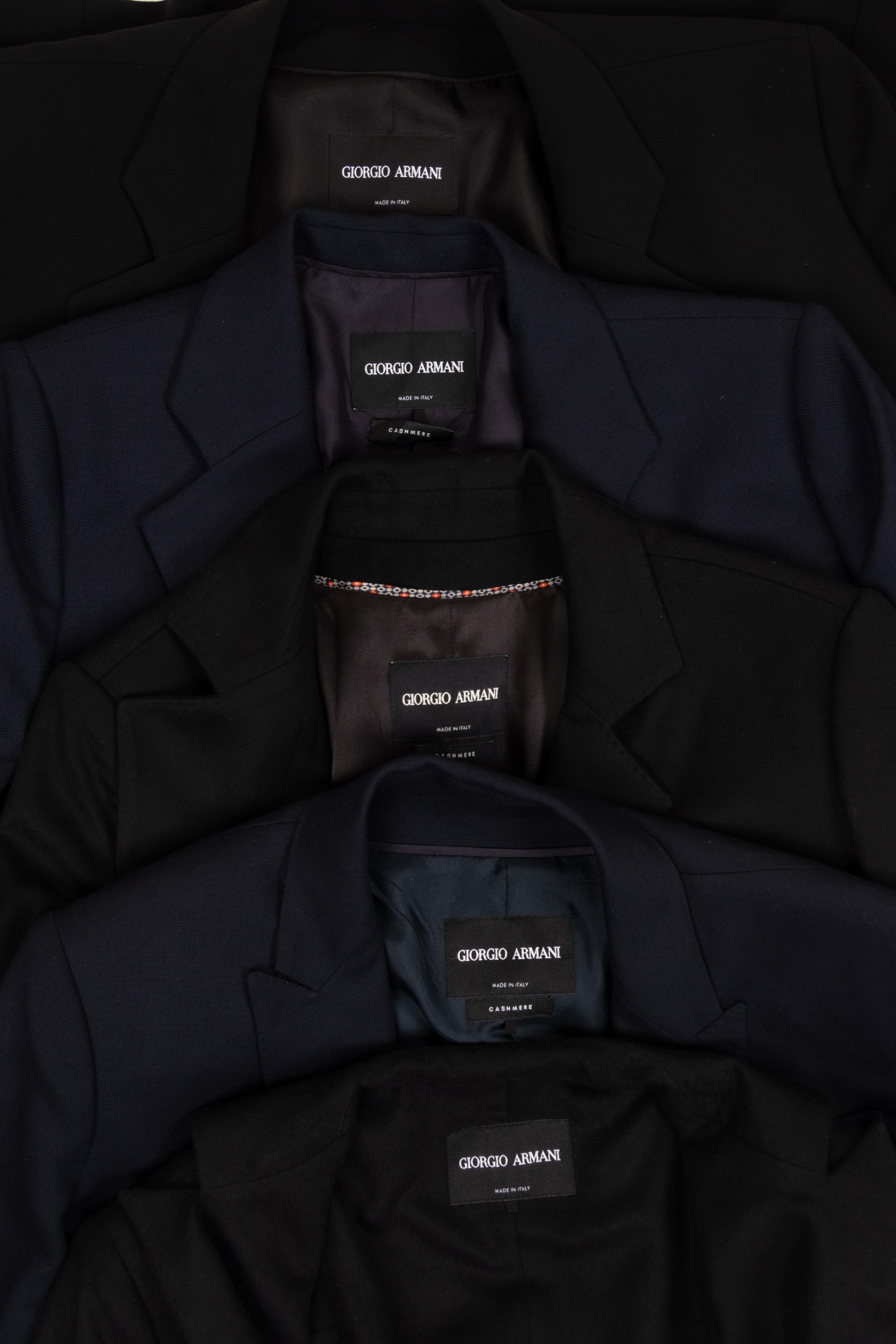 Five Giorgio Armani Blazers