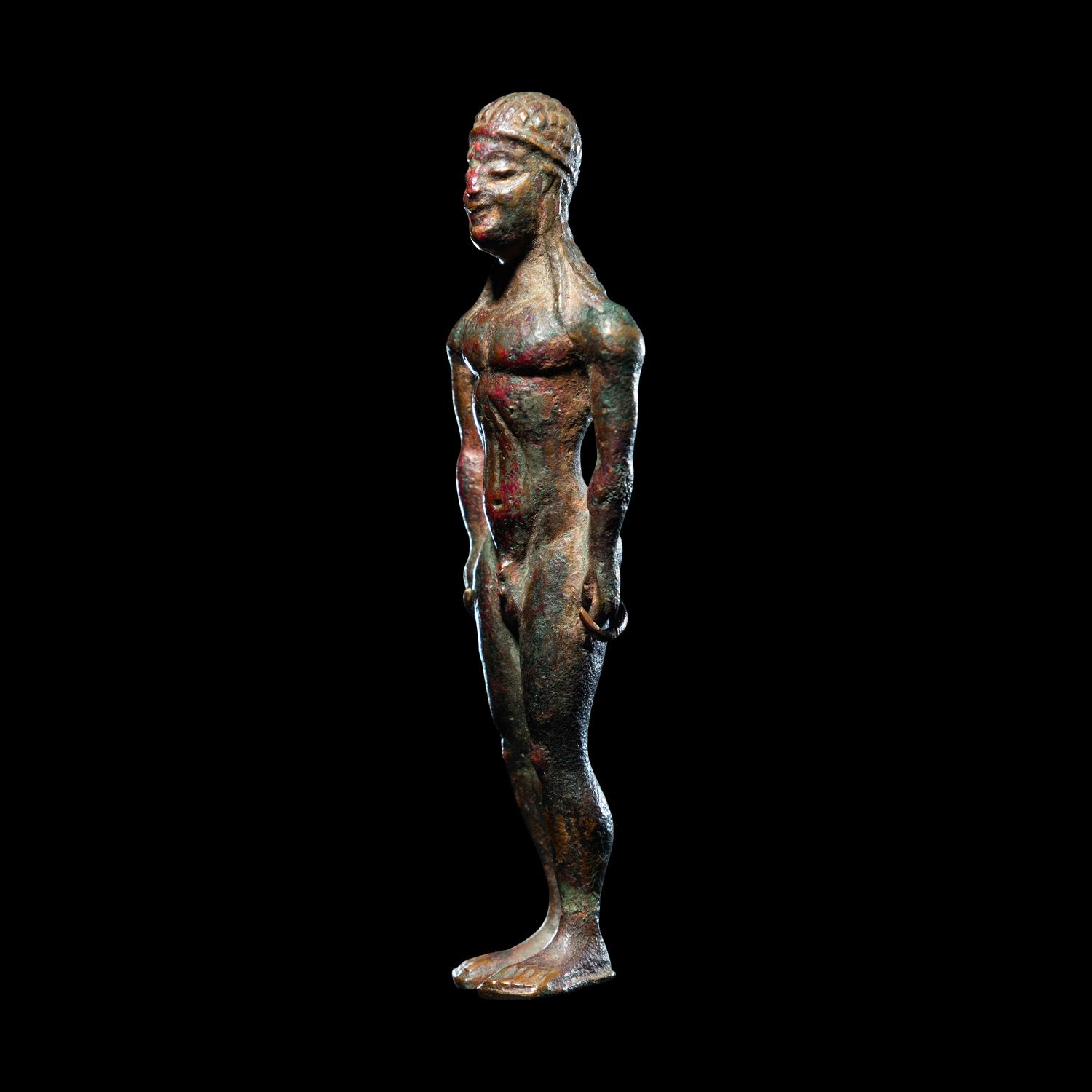 A Greek Bronze Kouros