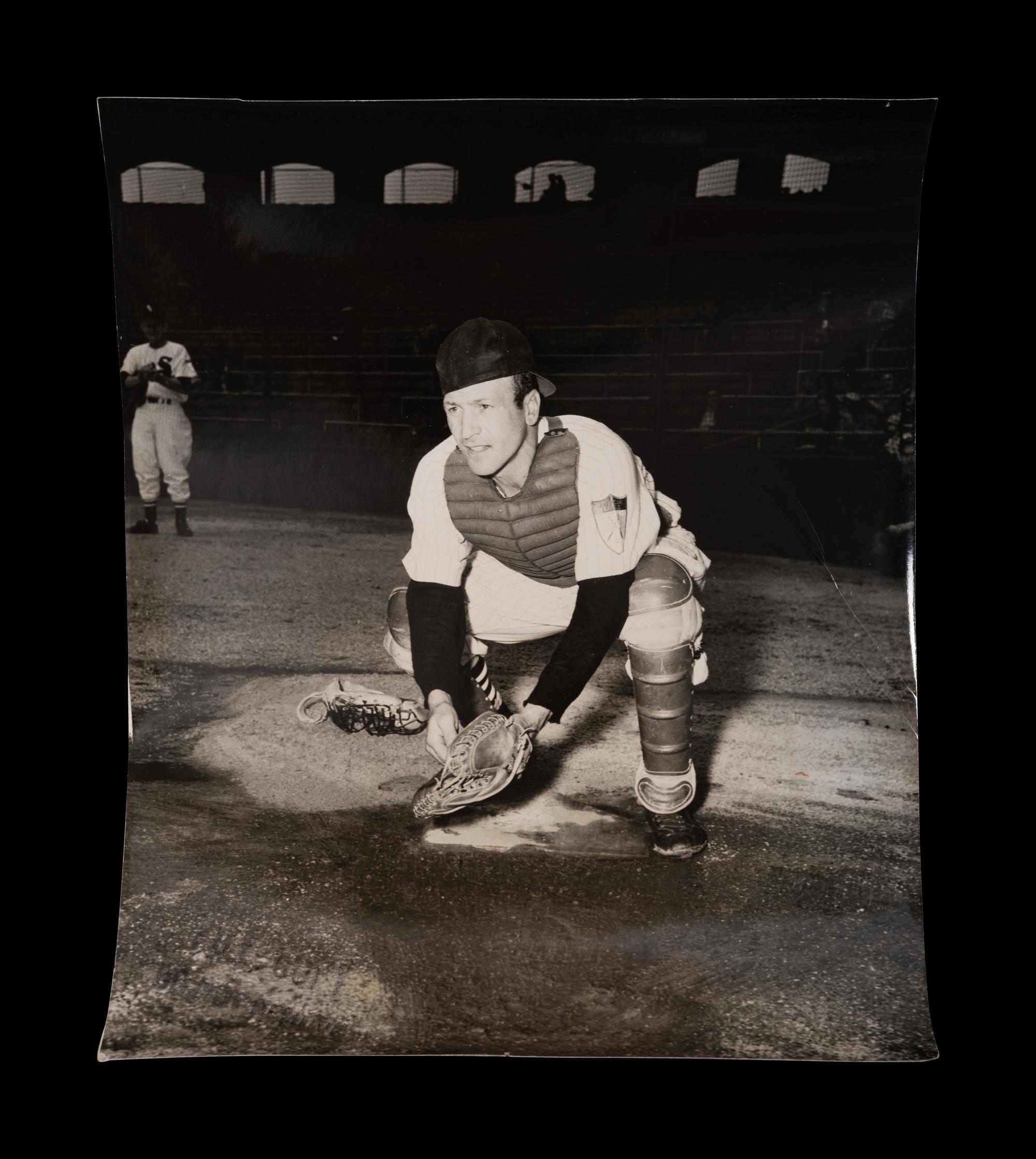 A Group of 1950s Comiskey Park Chicago White Sox Signed Type One Photographs and Ephemera Including Nellie Fox Signed Photograph,