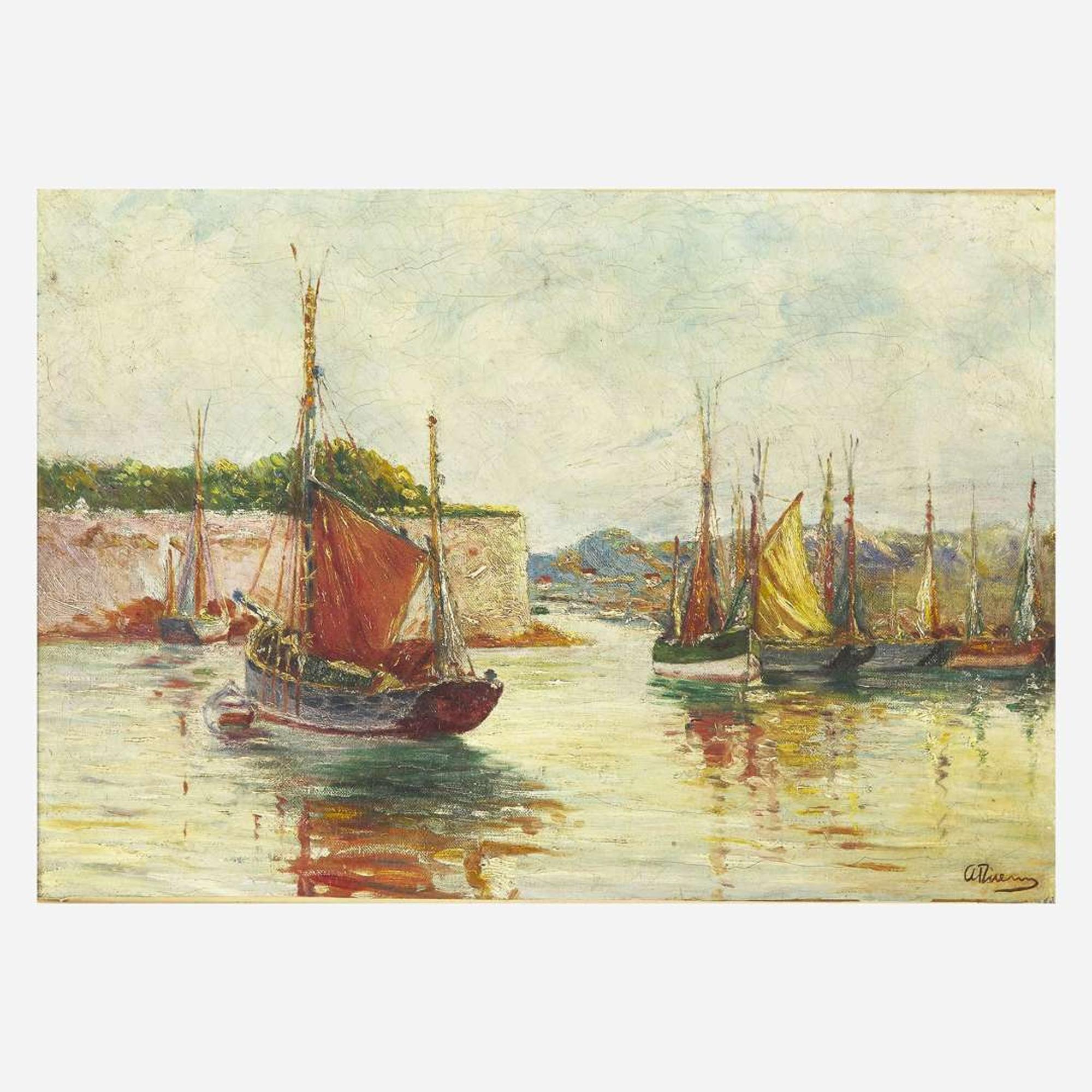 Anthony Thieme (American 1888-1954) The Harbor