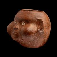 A Moche Head Vessel