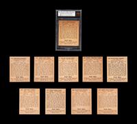 A Group of 10 1940 Play Ball Hall of Fame Baseball Cards,