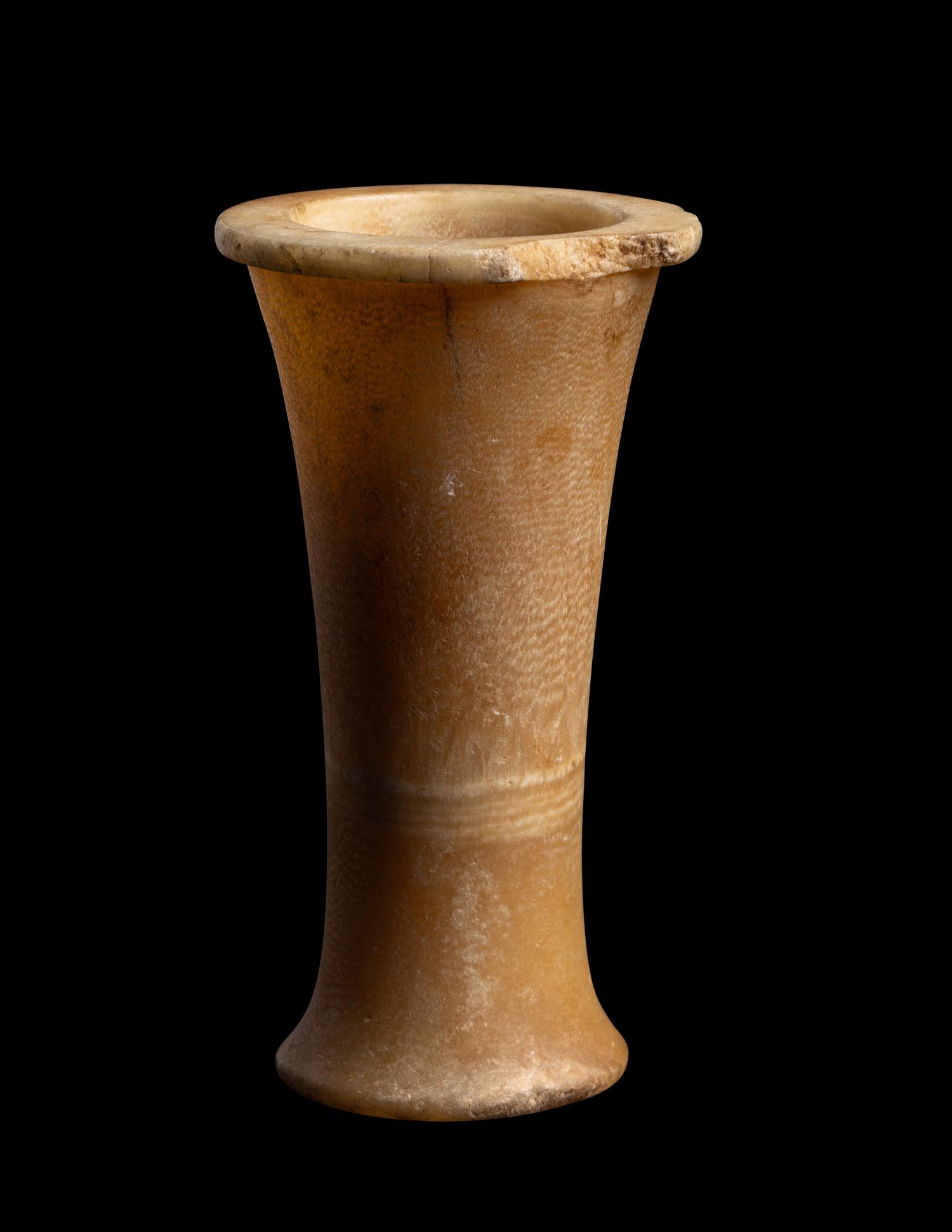 An Egyptian Alabaster Vessel