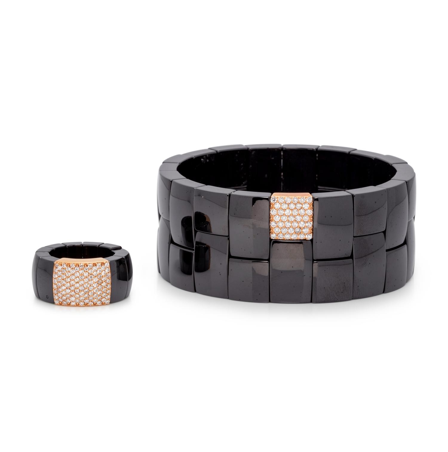 ROSE GOLD, DIAMOND AND CERAMIC SET