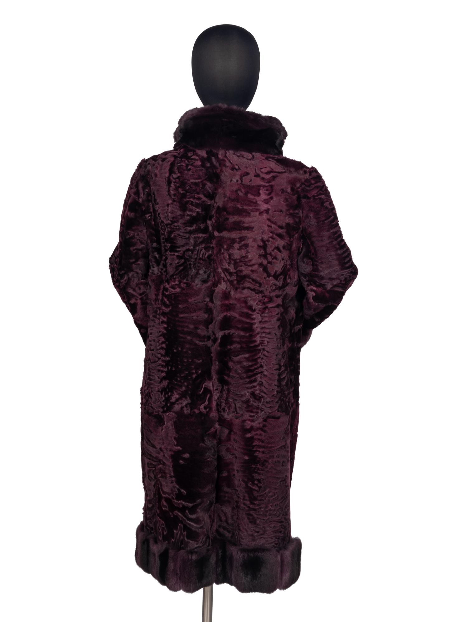 Oscar de la Renta Astrakhan & Chinchilla Coat