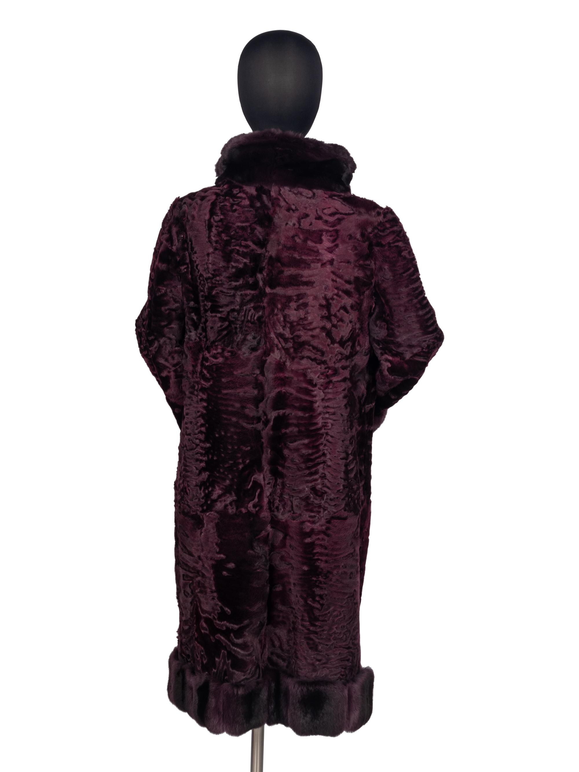 Oscar de la Renta Astrakhan & Chinchilla Coat