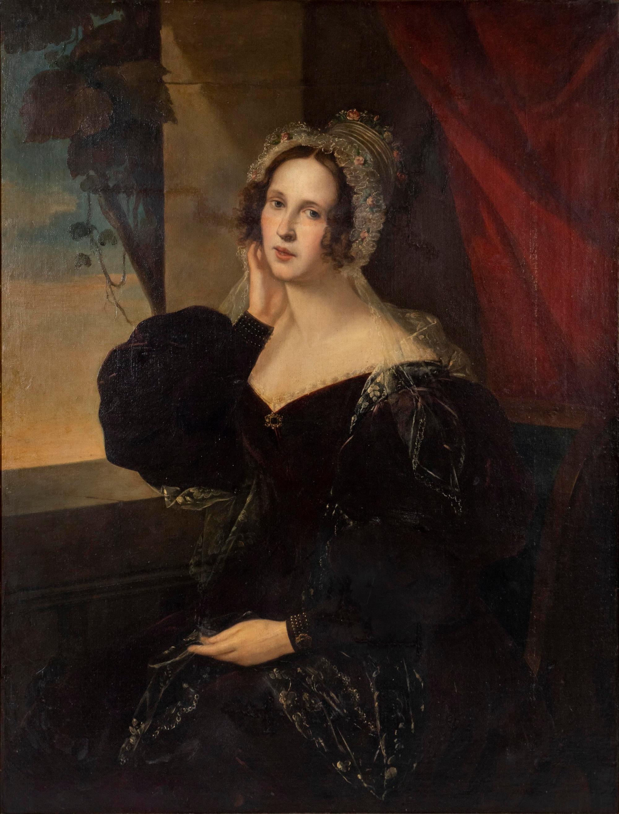 Portrait of a Lady in Black — CIRCA 1830-40