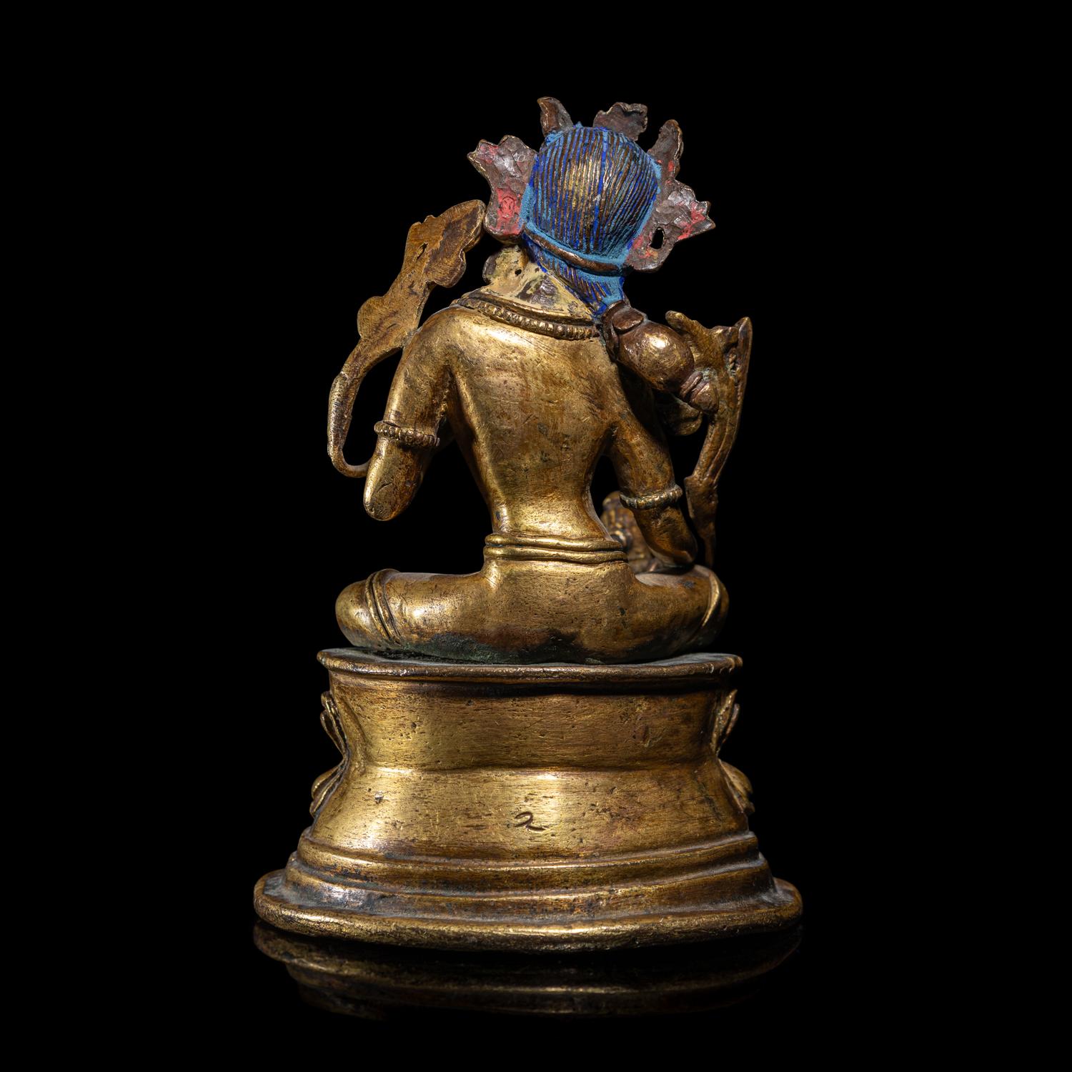 A Gilt Copper Alloy Seated Figure of Tara, in the Style of 11th/12th Century 十一/十二世紀風格 銅鎏金度母