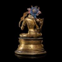 A Gilt Copper Alloy Seated Figure of Tara, in the Style of 11th/12th Century 十一/十二世紀風格 銅鎏金度母